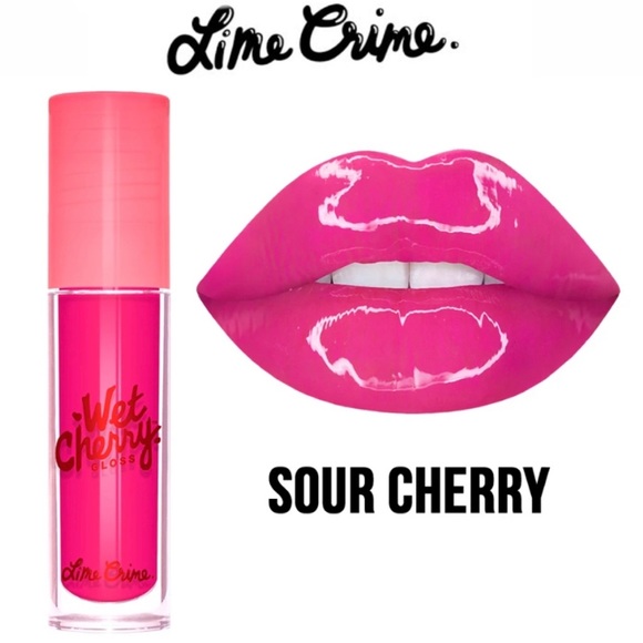 Lime Crime Other - LIME CRIME Wet Cherry Ultra Shiny Lip Gloss SOUR CHERRY *RETIRED*